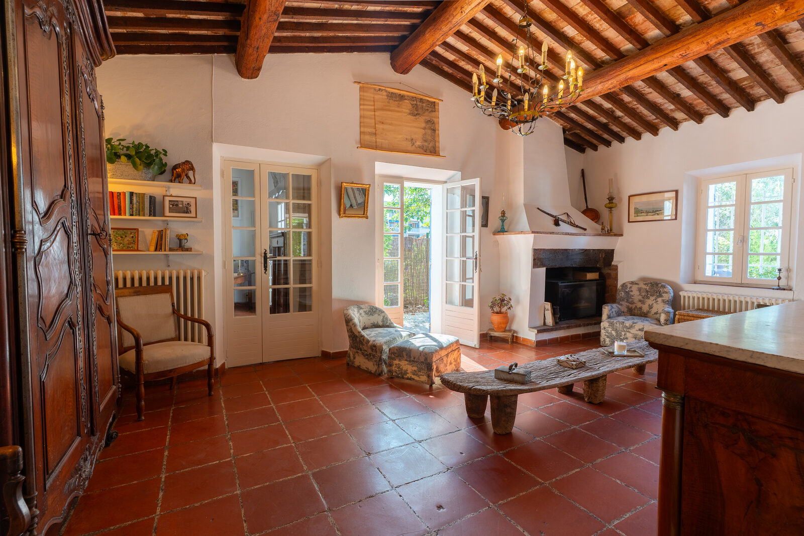 Salon provençal de la Villa Maguy